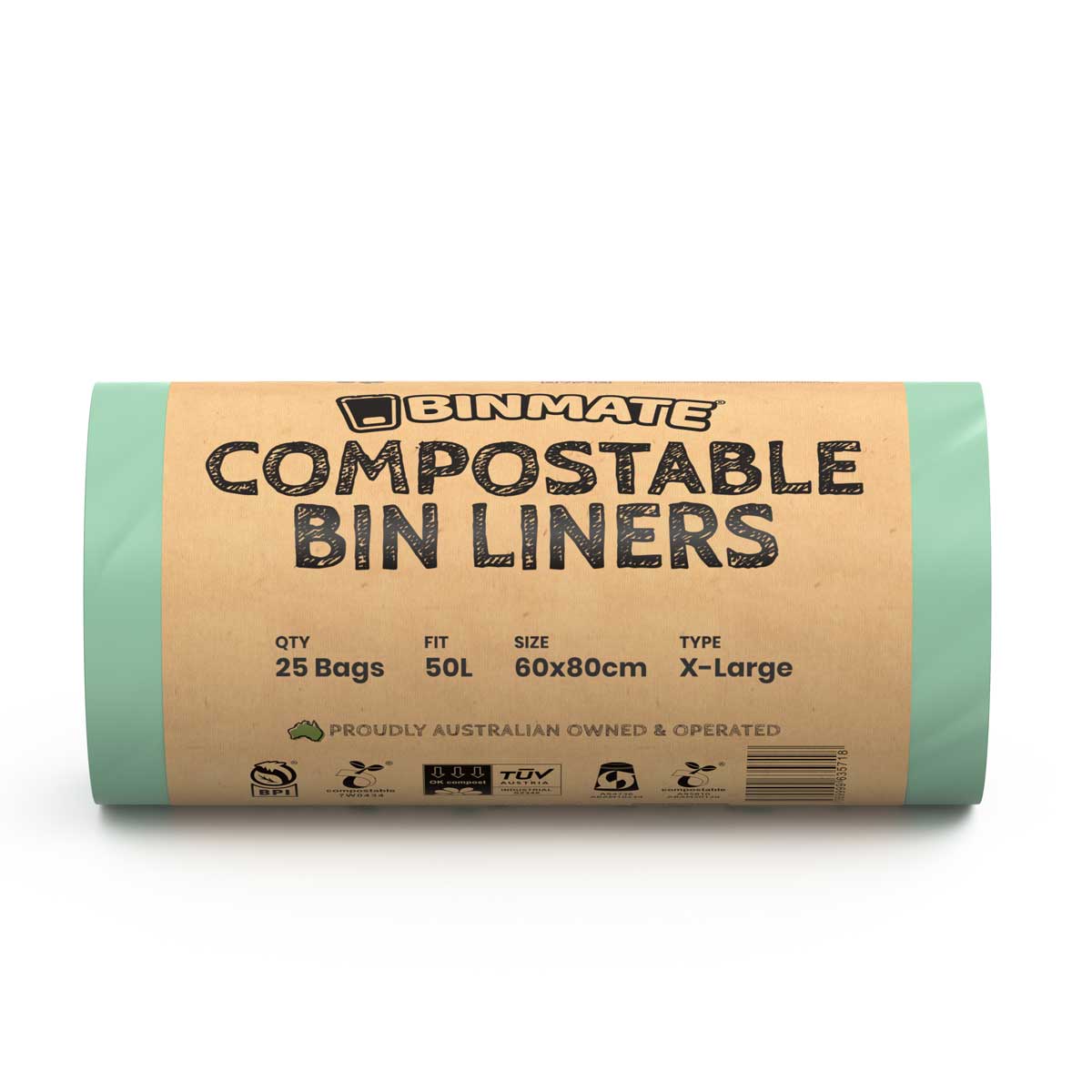 BINMATE® Compostable Bin Bag Rolls
