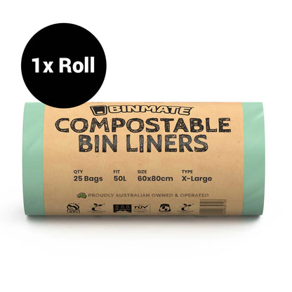 BINMATE® Compostable Bin Bag Rolls