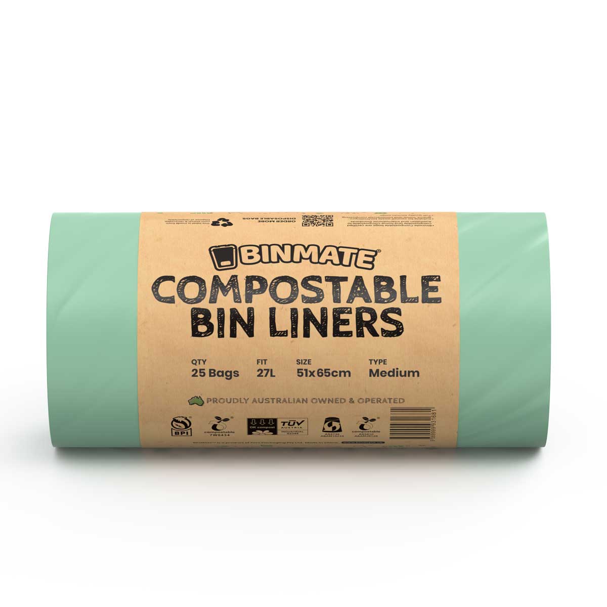 BINMATE® Compostable Bin Bag Rolls