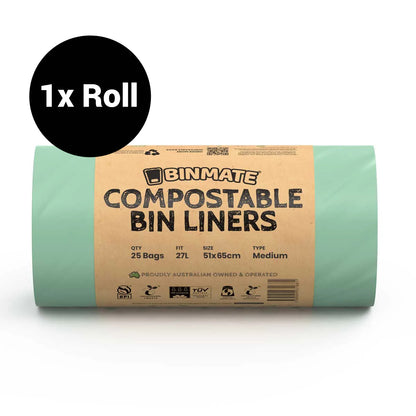 BINMATE® Compostable Bin Bag Rolls
