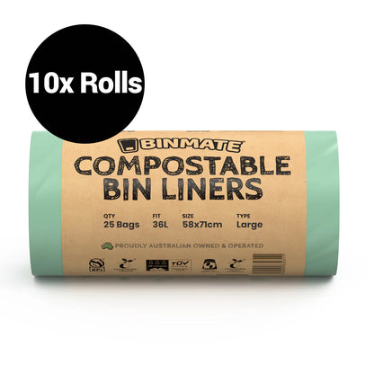 BINMATE® Compostable Bin Bag Rolls