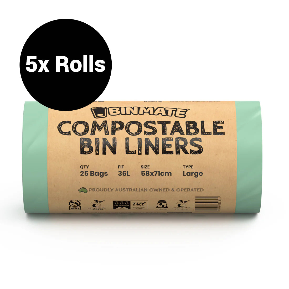 BINMATE® Compostable Bin Bag Rolls