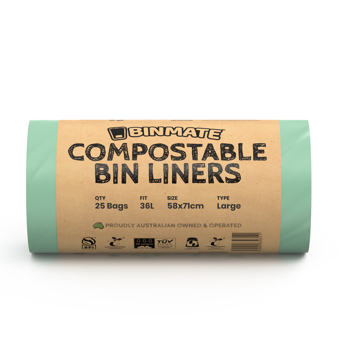 BINMATE® Compostable Bin Bag Rolls